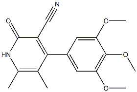  1,2-Dihydro-5,6-dimethyl-4-(3,4,5-trimethoxyphenyl)-2-oxopyridine-3-carbonitrile