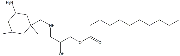 1-[[(5-Amino-1,3,3-trimethylcyclohexyl)methyl]amino]-3-(1-oxoundecyloxy)-2-propanol 结构式