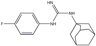 1-(1-Adamantyl)-3-(4-fluorophenyl)guanidine Structure