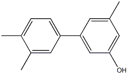 5-メチル-3-(3,4-ジメチルフェニル)フェノール 化学構造式