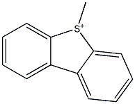 5-メチルジベンゾチオフェン-5-イウム 化学構造式