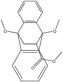 9,10-Dihydro-9,10-dimethoxy-9,10-ethanoanthracene-11-carboxylic acid methyl ester,,结构式