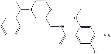 4-Amino-5-chloro-2-methoxy-N-[[4-(1-phenylethyl)-2-morpholinyl]methyl]benzamide