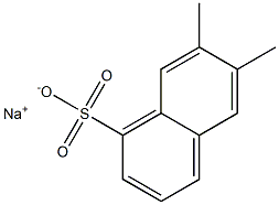 6,7-ジメチル-1-ナフタレンスルホン酸ナトリウム 化学構造式