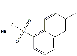 6,7-Dimethyl-1-naphthalenesulfonic acid sodium salt 结构式