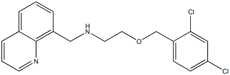 N-[2-(2,4-Dichlorobenzyloxy)ethyl]-8-quinolinylmethanamine,,结构式