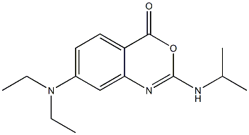2-Isopropylamino-7-(diethylamino)-4H-3,1-benzoxazin-4-one