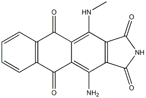 4-Amino-11-methylamino-2H-naphth[2,3-f]isoindole-1,3,5,10-tetrone,,结构式