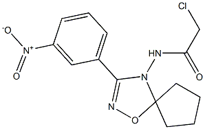 2-Chloro-N-[3-(3-nitrophenyl)-5,5-tetramethylene-1,2,4-oxadiazol-4(5H)-yl]acetamide