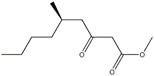 [R,(+)]-5-Methyl-3-oxononanoic acid methyl ester Structure