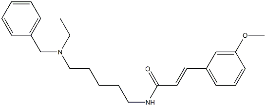 N-[5-(Ethylbenzylamino)pentyl]-3-(3-methoxyphenyl)acrylamide Structure