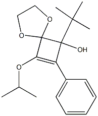 8-Isopropyloxy-6-tert-butyl-7-phenyl-1,4-dioxaspiro[4.3]oct-7-en-6-ol Structure