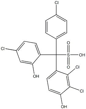 (4-Chlorophenyl)(4-chloro-2-hydroxyphenyl)(2,3-dichloro-4-hydroxyphenyl)methanesulfonic acid|