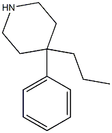 4-Phenyl-4-propylpiperidine Struktur