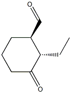 (1R,2S)-2-Ethyl-3-oxocyclohexane-1-carbaldehyde Struktur