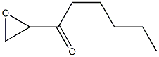 2-Hexanoyloxirane Structure