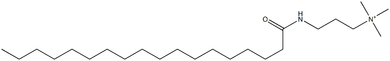 N,N,N-Trimethyl-3-[(1-oxooctadecyl)amino]-1-propanaminium Structure