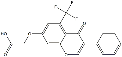 [[5-(Trifluoromethyl)-3-phenyl-4-oxo-4H-1-benzopyran-7-yl]oxy]acetic acid