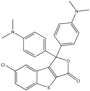 7-Chloro-1,1-bis(p-dimethylaminophenyl)[1]benzothieno[2,3-c]furan-3(1H)-one Structure