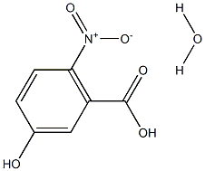 6-Nitro-m-hydroxybenzoic acid monohydrate,,结构式