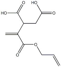 3-Butene-1,2,3-tricarboxylic acid 3-(2-propenyl) ester Structure