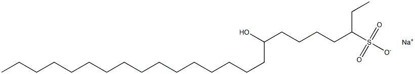 8-Hydroxytetracosane-3-sulfonic acid sodium salt,,结构式