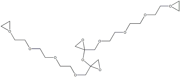 1,17-ビス(グリシジルオキシ)-3,6,9,12,15-ペンタオキサヘプタデカン 化学構造式