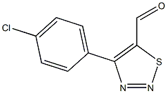 4-(4-Chlorophenyl)-1,2,3-thiadiazole-5-carbaldehyde Structure