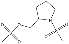 Methanesulfonic acid [[1-(methylsulfonyl)pyrrolidin-2-yl]methyl] ester,,结构式