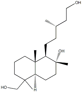 Labdane-8,15,18-triol Struktur
