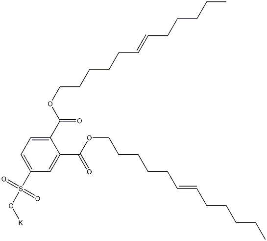 4-(Potassiosulfo)phthalic acid di(6-dodecenyl) ester 结构式