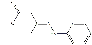 3-(2-Phenylhydrazono)butanoic acid methyl ester Structure