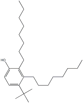 4-tert-Butyl-2,3-dioctylphenol Struktur