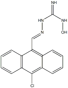 1-[[(9-Chloro-10-anthryl)methylene]amino]-3-hydroxyguanidine Structure