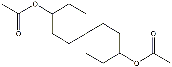 (-)-3,9-Diacetoxyspiro[5.5]undecane Struktur