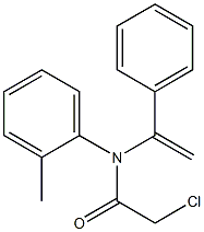 N-[1-(Phenyl)vinyl]-N-(2-methylphenyl)-2-chloroacetamide Structure