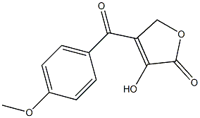 4-(4-Methoxybenzoyl)-3-hydroxyfuran-2(5H)-one 结构式