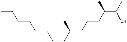 (2S,3R,7R)-3,7-Dimethyl-2-pentadecanol 结构式