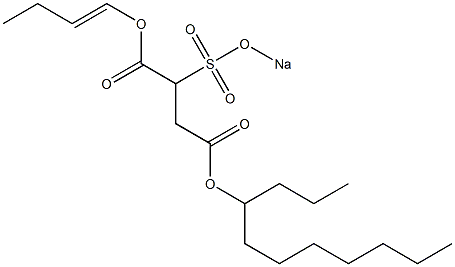 2-(Sodiosulfo)succinic acid 4-undecyl 1-(1-butenyl) ester|