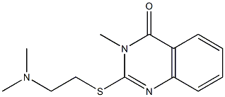 2-[2-(ジメチルアミノ)エチルチオ]-3-メチル-キナゾリン-4(3H)-オン 化学構造式