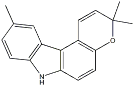 3,7-Dihydro-3,3,10-trimethylpyrano[2,3-c]carbazole