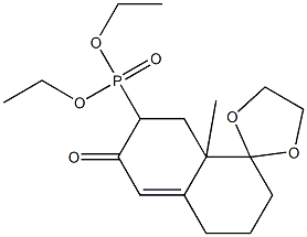 [[1,2,3,4,6,7,8,8a-Octahydro-8a-methyl-6-oxospiro[naphthalene-1,2'-[1,3]dioxolan]]-7-yl]phosphonic acid diethyl ester