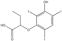  2-(3-Hydroxy-2,4,6-triiodophenoxy)butyric acid