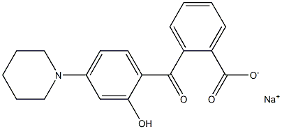 2-(2-Hydroxy-4-piperidinobenzoyl)benzoic acid sodium salt