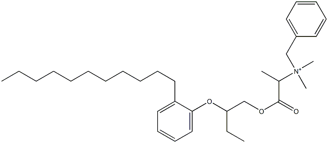  N,N-Dimethyl-N-benzyl-N-[1-[[2-(2-undecylphenyloxy)butyl]oxycarbonyl]ethyl]aminium