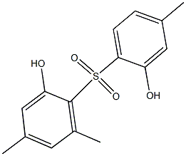 2,2'-Dihydroxy-4,4',6-trimethyl[sulfonylbisbenzene],,结构式