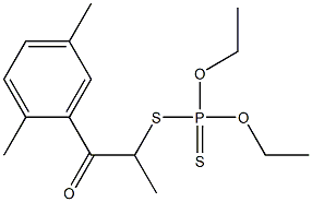 Dithiophosphoric acid O,O-diethyl S-[1-(2,5-dimethylbenzoyl)ethyl] ester 结构式