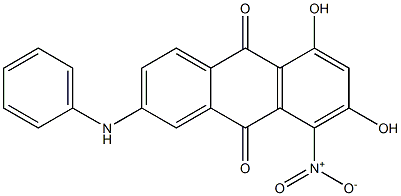 2-Anilino-5,7-dihydroxy-8-nitroanthraquinone