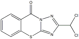 2-Dichloromethyl-9H-[1,2,4]triazolo[5,1-b][1,3]benzothiazin-9-one Struktur