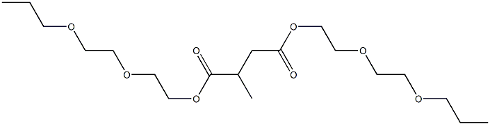 プロパン-1,2-ジカルボン酸ビス[2-(2-プロポキシエトキシ)エチル] 化学構造式